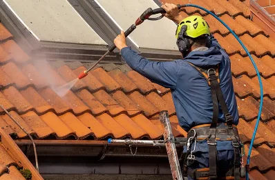 Démoussage et hydrofuge de toiture à Échevis